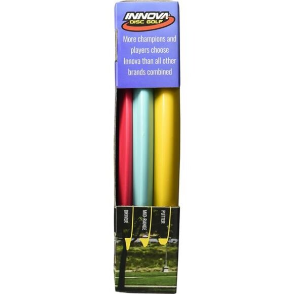Disc Golf Set–Driver, Mid-Range & Putter, Comfortable DX Plastic,Colors May Vary - Picture 3 of 5